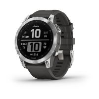 Garmin fenix 7 3.3 cm (1.3") MIP 47 mm Digital 260 x 260 pixels Touchscreen Silver Wi-Fi GPS (satell