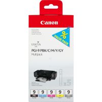 Canon PGI-9 PBK/C/M/Y/GY Multi-Pack - 5er-Pack - Grau, Gelb, Cyan, Magenta, Photo schwarz - original