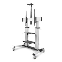 StarTech.com Rolling TV Cart/Stand On Wheels For 60-100inch Flat Screens Up To 220lb (100kg), Height