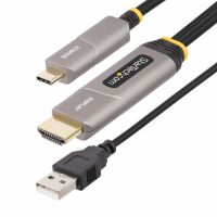 StarTech.com 50ft (15.2m) USB-C to HDMI 2.0 Active Optical Cable (AOC), 4K 60Hz, CL3 Rated, Unidirec