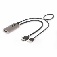 StarTech.com 1ft (30cm) HDMI to DisplayPort Adapter Cable, 8K 60Hz, Active HDMI 2.1 to DP 1.4 Video 