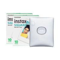 Fujifilm Instax Square Link Wireless Smartphone Photo Printer with 20 Shot Pack - White