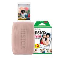 Fujifilm Instax Mini Link 3 Wireless Smartphone Photo Printer - Rose Pink - Printer + 20 Shot Pack