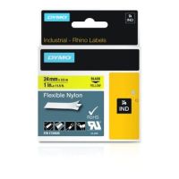 DYMO Rhino Nylonband 24mm x 3,5m schwarz auf gelb