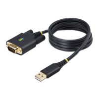 StarTech.com 3ft (1m) USB to Serial Adapter Cable, COM Retention, Interchangeable Screws/Nuts, USB-A