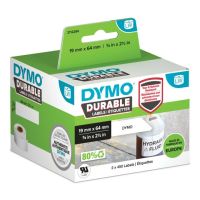 DYMO LW-Kunststoff-Etiketten 19x64mm 2x450 St weiß permanent