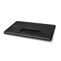 Digital ID Enclosed Rigid Card Holders for use in Pocket, Frosted Black, Premium - Landscape, Horizo