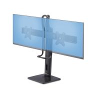 StarTech.com Crossbar Dual Monitor Desk Stand For Double 27-inch Screens, VESA Mount 75x75/100x100, 