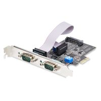 StarTech.com 2-Port Serial PCIe Card, Dual-Port PCI Express to RS232/RS422/RS485 (DB9) Serial Card, 