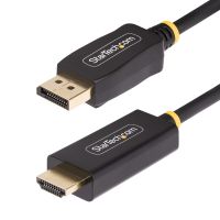 StarTech.com 3.3ft (1m) DisplayPort to HDMI Adapter Cable, 4K 60Hz with HDR, DP to HDMI 2.0b, Active