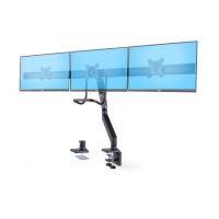 StarTech.com Crossbar Triple Monitor Desk Mount For Up To Three 27in Screens, VESA 75x75/100x100, To