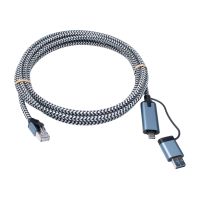 Cablenet CNL 5M USB-C 3.2+USB-A - RJ45 1G networking cable Cat6 U/FTP (STP)
