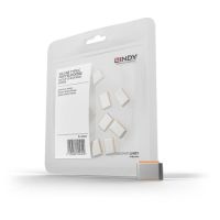 Lindy USB Type C Port Blockers (Without Key) - Pack of 10, Orange