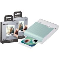 Canon Selphy Square QX10 Wireless Photo Printer including 40 Shots - Green