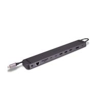 Lindy DST-Mini XT 810, USB-C Laptop Mini Docking Station with Single Display (8K) or Dual Display (4