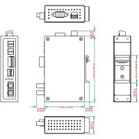 Moxa ICF-1150I-M-SC serial converter/repeater/isolator RS-232 Fiber (SC)