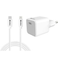 Sandberg USB-C AC Charger 20W +Lightning 1M