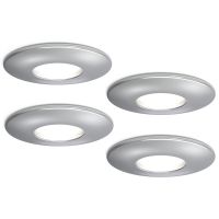 4lite IP65 GU10 Fire-Rated Downlight - Chrome - Pack of 4