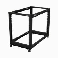 StarTech 15U 19" Open Frame Server Rack - 4 Post Adjustable Depth 22-40" Mobile - Free Standing Rolling Network/Computer Equipment Data Rack - Dell PowerEdge HP ProLiant ThinkServer