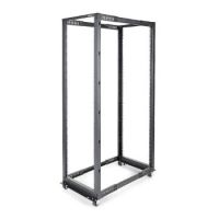 StarTech 42U Adjustable Depth Open Frame 4 Post Server Rack Cabinet - Flat Pack w/ Casters, Levelers and Cable Management Hooks