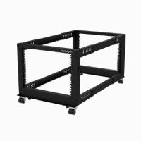 StarTech 8U Open Frame Rack - 4 Post - Adjustable Depth