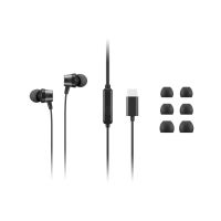 Lenovo 4XD1J77351 headphones/headset Wired In-ear Office/Call center USB Type-C Black