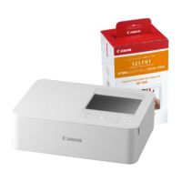 Canon SELPHY CP1500 Wireless Photo Printer inc RP-108 Ink Paper Set - White