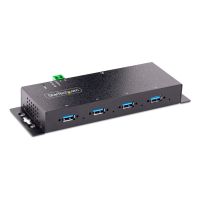 StarTech.com 4-Port Industrial USB 3.0 5Gbps Hub - Rugged USB Hub w/ ESD and Surge Protection - DIN/