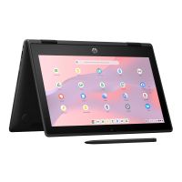 HP Fortis Flip G1m 11 inch Chromebook 520 29.5 cm (11.6") Touchscreen HD 4 GB LPDDR4x-SDRAM 32 GB eMMC Wi-Fi 6 (802.11ax) Black
