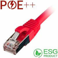 Cablenet 1m Cat6a RJ45 Red S/FTP LSOH 26AWG Snagless Booted Patch Lead (PK 100)