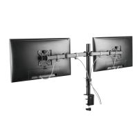 ProperAV Desk Monitor Mount Dual Swing Arm 17"- 32" VESA Max 100x100