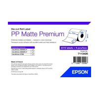label roll, Epson, synthetic (polypropylene), premium matt coated, dimensions, W 76mm, H 51mm, label