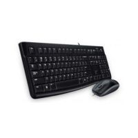Logitech MK120 keyboard USB Hebrew Black