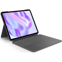 Logitech Combo Touch - Tastatur und Foliohülle - mit Trackpad - hinterleuchtet - Apple Smart connect