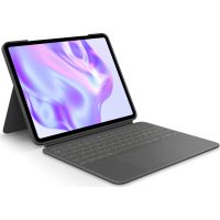 Logitech Combo Touch - Tastatur und Foliohülle - mit Trackpad - hinterleuchtet - Apple Smart connect