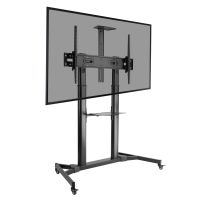 ProperAV Mobile TV Trolley Stand on Wheels for 60"-100" Max Load 100kg VESA Max 1000-600mm