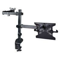 StarTech.com Monitor Arm with VESA Laptop Tray, For a Laptop (4.5kg/9.9lb) and a Single Display up t