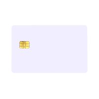 Digital ID Blank White FM 5542 Contact Chip Cards - Pack of 100