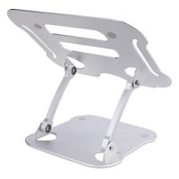 StarTech.com Laptop Stand for Desk, Ergonomic Laptop Stand Adjustable Height, Aluminum, Portable, Su