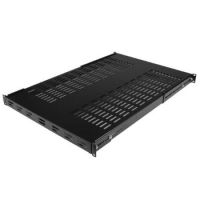 StarTech 1U Adjustable Mounting Depth Vented Rack Mount Shelf - Heavy Duty Fixed Rack Shelf - 250lbs / 113kg
