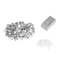 Digitus CAT 6 modular plug for round cable, pass through plug - 100 pcs.