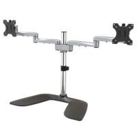 StarTech Dual Monitor Stand - Ergonomic Desktop Monitor Stand up to 32" VESA Displays - Free