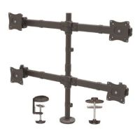 StarTech Desk Mount Quad Monitor Arm - Ergonomic VESA 4 Monitor Mount 2x2 up to 27" - Articulati