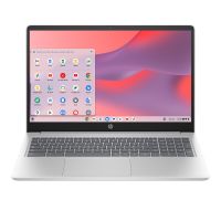 HP Chromebook 15a-nb0006na Intel® N N100 39.6 cm (15.6") HD 4 GB LPDDR5-SDRAM 128 GB UFS Wi-Fi 6 (802.11ax) ChromeOS Silver