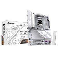 GIGABYTE B850 AORUS ELITE WIFI7 ICE Motherboard - AMD Ryzen 9000 Series CPUs, 14+2+2 Phases Digital VRM, up to 8200MHz DDR5 (OC), 1xPCIe 5.0 + 2xPCIe 4.0 M.2, 2.5 LAN, WIFI 7, USB 3.2 Gen 2x2