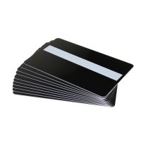 Digital ID Black Matte 760 Micron Plastic Cards with Signature Strip (Pack of 100)