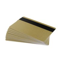 Dyestar Light Gold 760 Micron Plastic Cards With Hi-Co Magnetic Stripe (Pack of 100) ** DISCONTINUED