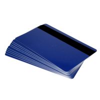 Digital ID Royal Blue 760 Micron Plastic Cards With Hi-Co Magnetic Stripe (Pack of 100)