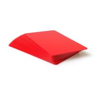 Dyestar Premium Red 760 Micron Cards with Coloured Core (Pack of 100)