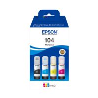 Epson C13T00P640/104 Ink bottle multi pack Bk,C,M,Y 65ml 1x4500pg + 3x7500pg Pack=4 for Epson ET-2710